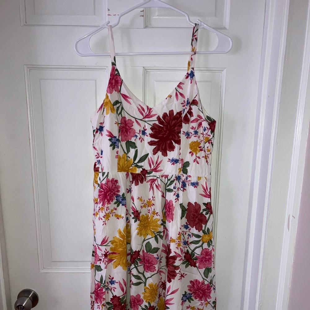 Old Navy Floral Midi Skirt Sz L